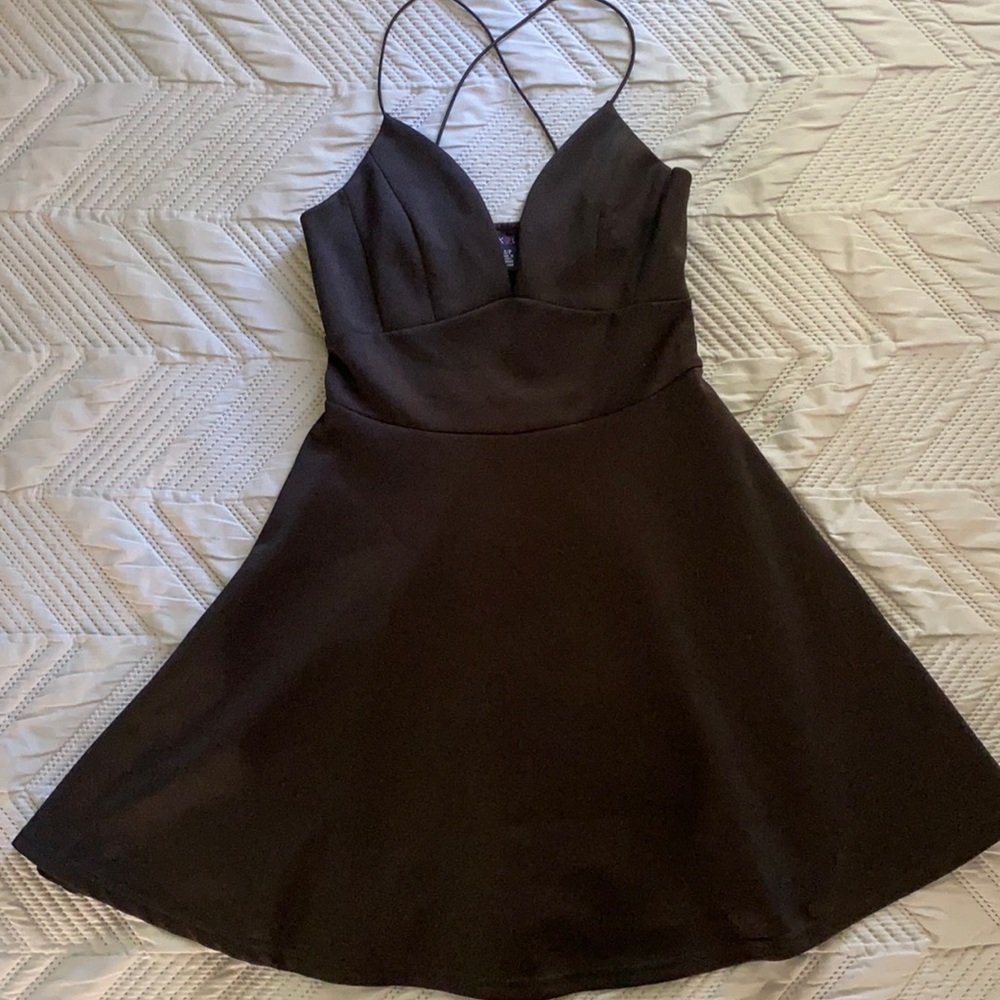 Little Black Skater Dress • Size S